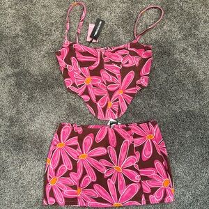 PLT matching denim set never worn